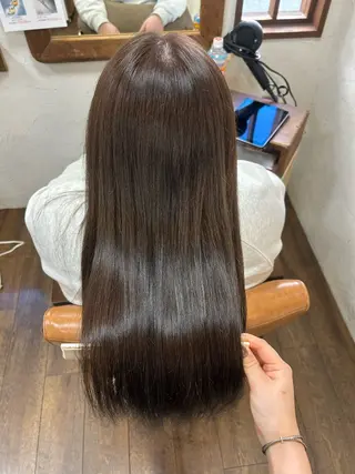 ロング カラー 徳 永のヘアスタイル
