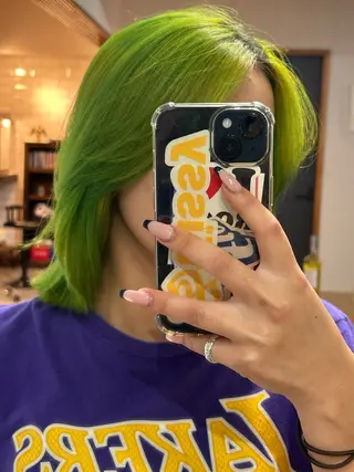 カラー KOU×北谷× BY MY SIDEのヘアスタイル