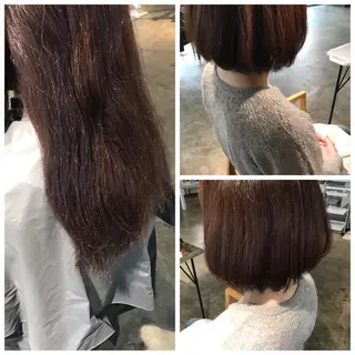 セミロング BOB🌟ハイトーン /ブリーチ/TAKUのヘアスタイル