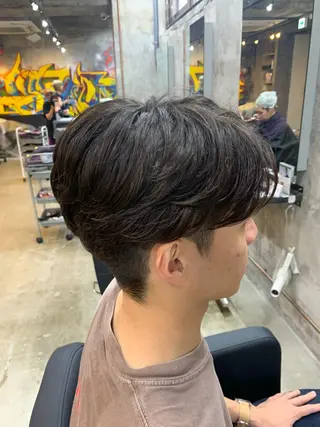 パーマ メンズ ⚡️メンズパーマ特化 mens支持◎/忠地のヘアスタイル