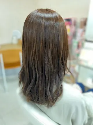 セミロング カラー 菊地 美憂のヘアスタイル