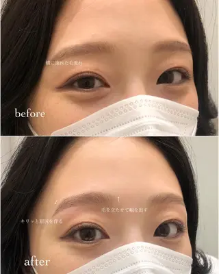 アイブロウ 眉毛　まつ毛パーマ suu梅田のエステ・リラクイメージ