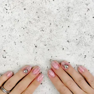 ミディアム カラー パーマ ヘアアレンジ メンズ キッズ ネイル マツエク・マツパ Salon Ｋのネイルデザイン