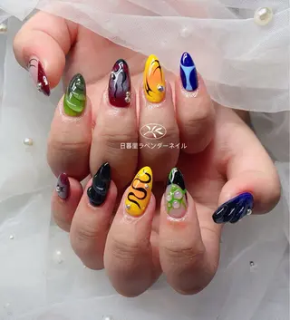 ネイル ラベンダー💖日暮里 ルル💖ネイルのネイルデザイン