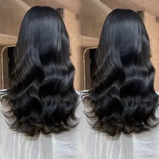 ロング カラー レイヤー🤍 ベージュ🤍　聖奈のヘアスタイル