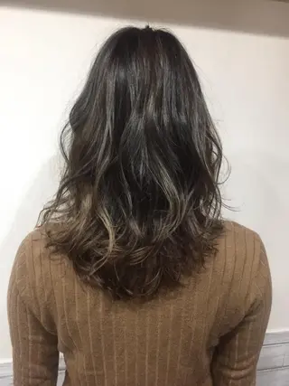 セミロング カラー カラー特化サロン大阪 ルービック江坂/新城のヘアスタイル