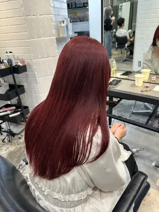 セミロング カラー パーマ ヘアアレンジ 暖色💖ツヤ髪💖 masae🌼のヘアスタイル