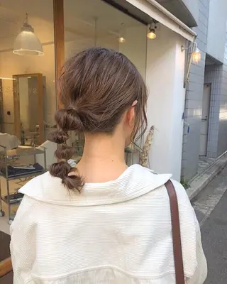 ミディアム 安永 涼のヘアスタイル