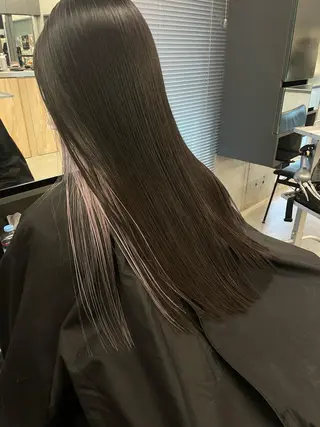 セミロング カラー 佐伯 和佳のヘアスタイル