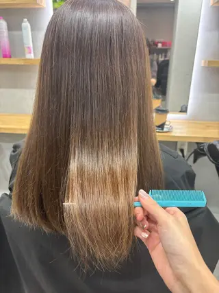 セミロング ゆみこ カラーモデル募集中のヘアスタイル