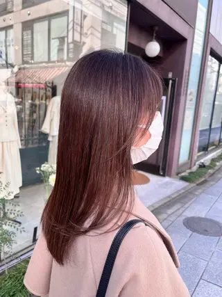 セミロング カラー 🇰🇷韓国ヘア 🇰🇷SAKURAのヘアスタイル