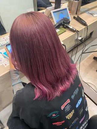 ミディアム Misaki ║ツヤカラーのヘアスタイル