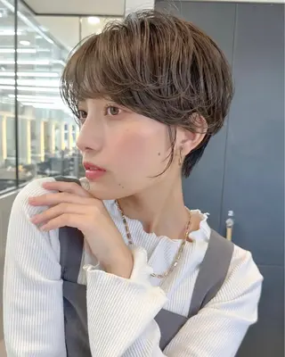 ショート パーマ 縮毛矯正/韓国ヘア /ブリーチ/ヒロのヘアスタイル