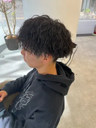 ショート カラー パーマ メンズ 森龍馬 メンズ専門美容師のヘアスタイル