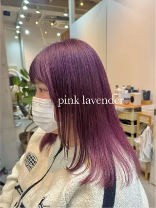 セミロング カラー 🫧髪質改善カラー♡ Wカラー　/桜🌸のヘアスタイル