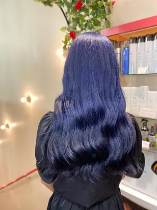 ロング ゆぴ☾‪/推しカラー /ハイトーンのヘアスタイル