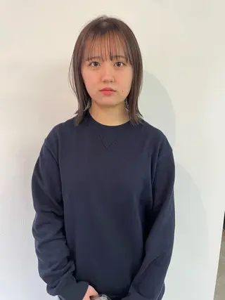 カラー sakura🌸 レイヤー/韓国ヘアのヘアスタイル