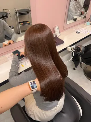 ロング カラー 愛され暖色♥️モテ 艶髪♥️りなのヘアスタイル