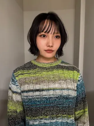 ミディアム 艶ブリーチ/表参道 ハイトーン /実乃梨のヘアスタイル