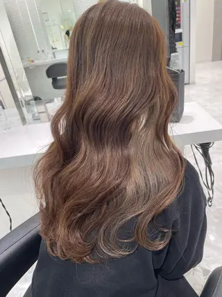 セミロング カラー ヘアアレンジ 髪質改善/ハイトーン /新宿/Takutoのヘアスタイル