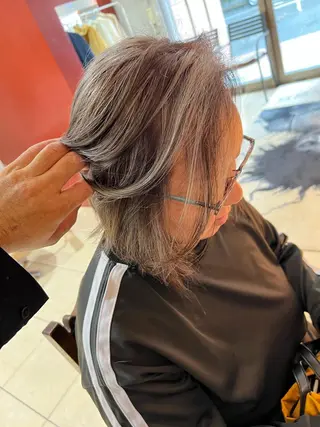 ミディアム カラー 坂本 優輝のヘアスタイル