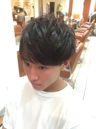 ミディアム セミロング ロング メンズ 可愛いを作る神 ナオヒロのヘアスタイル