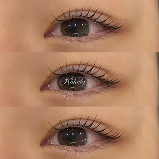 マツエク・マツパ アイラッシュリゾートカハラ 国立店所属・Kahala 無料練習モデルのマツエク・マツパデザイン