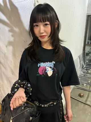 セミロング 似合わせレイヤーカ ット　ʚɞ riiのヘアスタイル