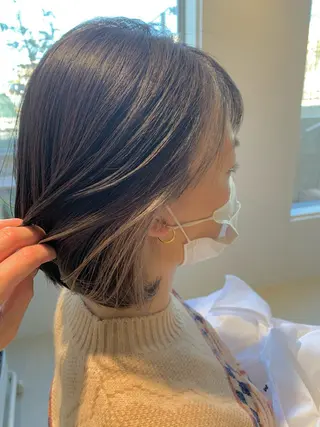 ミディアム カラー 川合 美里のヘアスタイル