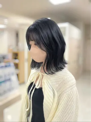 ミディアム カラー 透明感ワンカラー🎀 レイヤー/AOのヘアスタイル
