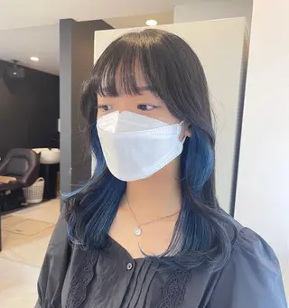 ミディアム カラー salowin原宿iori所属・💋ハイトーンデザイ ンヘア💋A'nyuのヘアスタイル