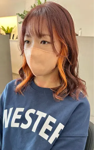 セミロング カラー Nake所属・山本 駿介のヘアスタイル