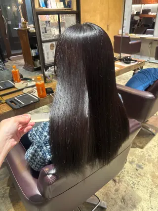 ロング saya 🧸 カット/縮毛矯正のヘアスタイル