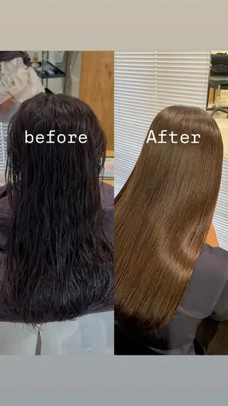 ロング 🕊️小顔カット 暖色系🍒/偉楓のヘアスタイル