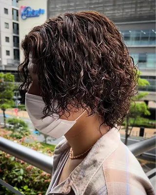 パーマ メンズ 二宮 光広/似合わせカットのヘアスタイル