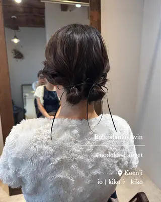 ミディアム ヘアアレンジ お呼ばれセット🕊️ 高円寺/太田和のヘアスタイル