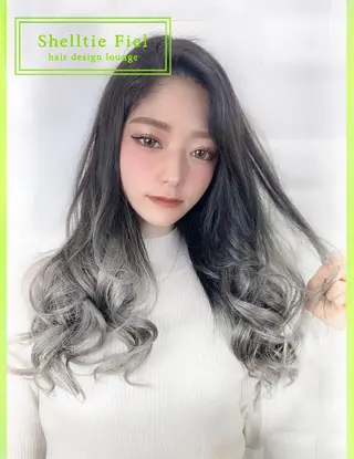 ロング カラー ヘアアレンジ Shelltie Fiel (シェルティフィエル)所属・次世代シールエクステ 錦糸町 小泉 朋之のヘアスタイル