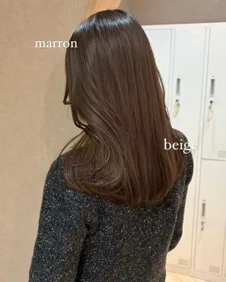 ミディアム 似合わせ/ベージュ /レイヤー/りほ🤍のヘアスタイル