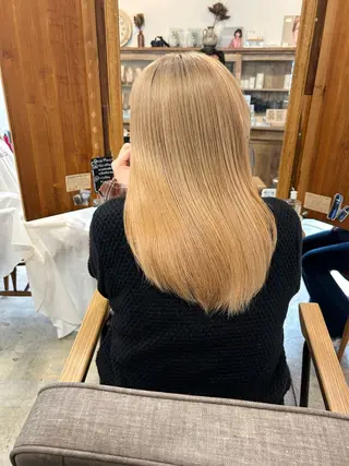 セミロング カラー 韓国レイヤー/ハイ トーン/優太のヘアスタイル