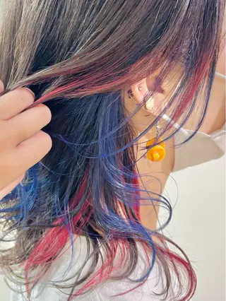 セミロング カラー 古川 琴美のヘアスタイル