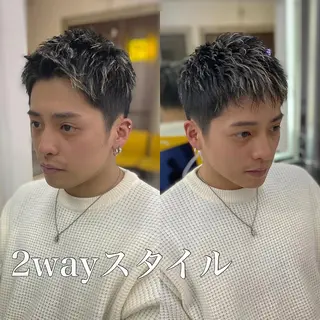 カラー メンズ 断髪刈舞所属・大月 優汰のヘアスタイル