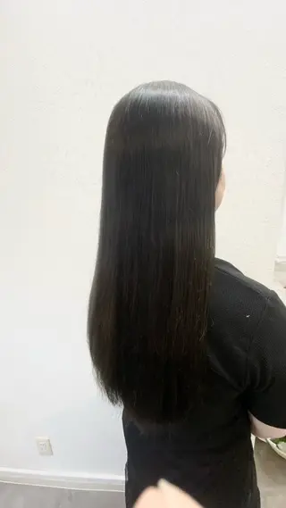 ロング カラー ざおや ゆなのヘアスタイル