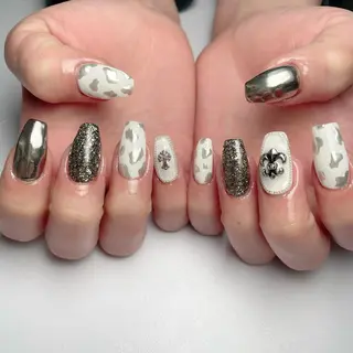 ロング ネイル 下妻市ﾈｲﾙｻﾛﾝ M_styleのネイルデザイン