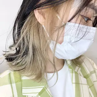 カラー 水戸/ブリーチカラー ♠️♠️會澤遼真のヘアスタイル