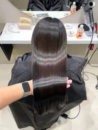 ロング カラー 髪質改善絹髪質感TR レイヤーカット/熊澤のヘアスタイル