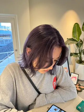 ミディアム カラー ayaka♡ 柔らかカラーのヘアスタイル