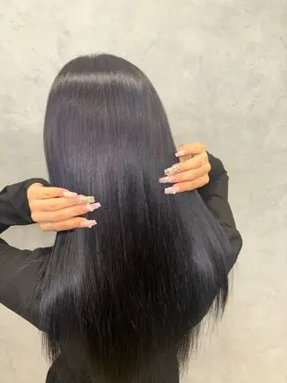 ロング 佐々木 美空のヘアスタイル