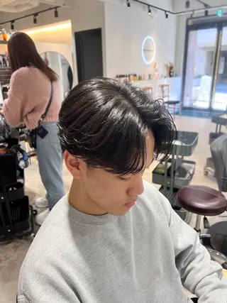 ミディアム パーマ メンズ メンズカットパーマ ✂️ JOYAのヘアスタイル