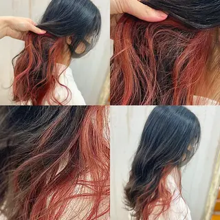 セミロング カラー ハイトーン💫 エクステ💫maiのヘアスタイル