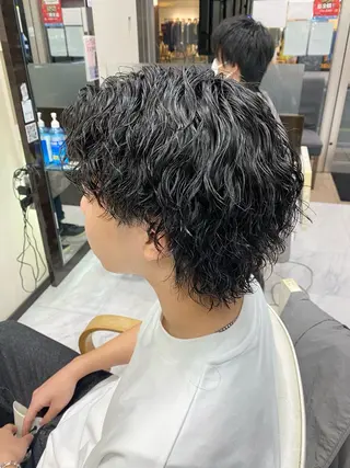 パーマ メンズ 🌴パーマオタク🌴 長谷川　諒佑🌈のヘアスタイル